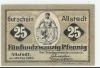 Allstedt - Stadt - 22.12.1920 - 25 Pfennig 