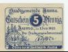 Auma - Stadt - 1.7.1920 - 5 Pfennig 