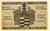 Ballenstedt - Stadt - 22.3.1921 - 10 Pfennig 