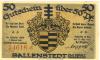 Ballenstedt - Stadt - 22.3.1921 - 50 Pfennig 