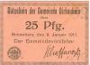 Birkenhain (heute: PL-Brzeziny Slaskie) - Gemeinde - 9.1.1917 - 31.3.1917 - 25 Pfennig 