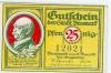 Bismark - Stadt - 18.3.1921 - 25 Pfennig 