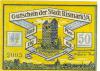 Bismark - Stadt - 1.10.1921 - 50 Pfennig 