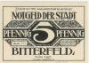 Bitterfeld - Stadt - Juni 1921 - 5 Pfennig 