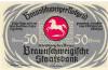 Braunschweig - Braunschweigische Staatsbank - 1.5.1921 - 1.5.1923 - 50 Pfennig 