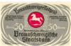Braunschweig - Braunschweigische Staatsbank - 1.5.1921 - 1.5.1923 - 50 Pfennig 
