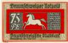 Braunschweig - Braunschweigische Staatsbank - 1.5.1921 - 1.5.1923 - 75 Pfennig 