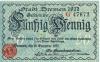 Bremen - Finanzdeputation (Stadtkämmerei) - 15.12.1917 - 50 Pfennig 