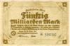 Bremen - Finanzdeputation (Stadtkämmerei) - 26.10.1923 - 50 Milliarden Mark 