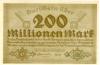 Bremen - Finanzdeputation (Stadtkämmerei) - 29.9.1923 - 200 Millionen Mark 