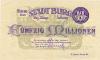 Burg - Stadt - 5.10.1923 - 50 Millionen Mark 