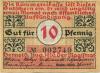 Detmold - Stadt - August 1920 - 10 Pfennig 
