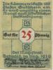 Detmold - Stadt - August 1920 - 25 Pfennig 