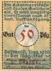 Detmold - Stadt - August 1920 - 50 Pfennig 