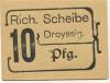Droyßig - Scheibe, Richard, Materialwarenhandlung - -- - 10 Pfennig 