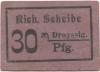 Droyßig - Scheibe, Richard, Materialwarenhandlung - -- - 30 Pfennig 