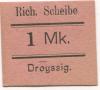 Droyßig - Scheibe, Richard, Materialwarenhandlung - -- - 1 Mark 