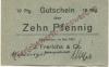 Einswarden (heute: Nordenham) - Frerichs, J. & Co AG, Werft - Mai 1921 - 10 Pfennig 