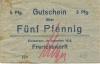 Einswarden (heute: Nordenham) - Frerichs, J. & Co AG, Werft - Dezember 1918 - 5 Pfennig 