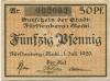 Fürstenberg - Stadt - 1.7.1920 - 50 Pfennig 