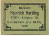 Fürth - Hertling, Heinrich, Königstr. 48 - 1920 - 10 Pfennig 
