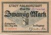 Halberstadt - Stadt - 1.12.1918 - 20 Mark 