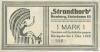 Hamburg - Strandkorb, Steindamm 83 - - 1.12.1922 - 1 Mark 