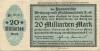 Hannover und Langenhagen - Hannoversche Werkzeug und Maschinenfabrik AG - 24.10.1923 - 20 Milliarden Mark 