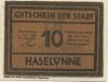 Haselünne - Stadt - 1.7.1921 - 10 Pfennig 