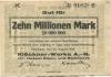 Haspe (heute: Hagen) - Klöckner-Werke AG, Abteilung Hasper Eisen- und Stahlwerk - 23.8.1923 - 10 Millionen Mark 