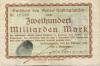 Haßlinghausen (heute: Sprockhövel) - Amt - 26.10.1923 - 1.12.1923 - 200 Milliarden Mark 
