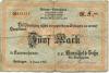 Hattingen - Henschel & Sohn, Abteilung Henrichshütte - Januar 1917 - 5 Mark 