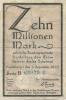 Heidelberg - Stadt - 3.9.1923 - 10 Millionen Mark 