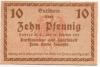 Hindenburg (heute: PL-Zabrze) - Jonetzko, Berta, Parfümerien- und Haarfabrik - 15.2.1915 - 10 Pfennig 