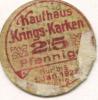 Karken (heute: Heinsberg) - Krings, Kaufhaus - - 1.1.1922 - 25 Pfennig 