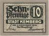 Kemberg - Stadt - 1.11.1918 - 31.12.1920 - 10 Pfennig 