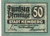 Kemberg - Stadt - 1.11.1918 - 31.12.1920 - 50 Pfennig 