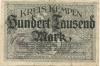 Kempen - Kreis - 1.8.1923 - 100000 Mark 