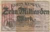 Kempen - Kreis - 10.10.1923 - 1.4.1924 - 10 Milliarden Mark 