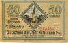 Kitzingen - Stadt - Ende Dezember 1920 - 50 Pfennig 