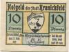 Kranichfeld - Stadt - 22.2.1921 - 10 Pfennig 