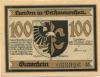 Lunden - Gemeinde- 19.5.1921 - 100 Pfennig 
