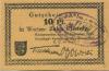 Marienwerder (heute: PL-Kwidzyn) - Vorschuss-Verein EGmbH - 20.12.1916 - 10 Pfennig 