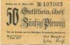 Merseburg - Stadt - 1.6.1919 - 31.3.1920 - 50 Pfennig 