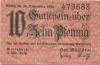 Merseburg - Stadt - 1.11.1919 - 30.9.1920 - 10 Pfennig 