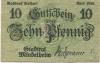 Mindelheim - Stadt - April 1920 - 10 Pfennig 