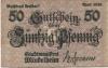 Mindelheim - Stadt - April 1920 - 50 Pfennig 