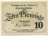 Mylau - Stadt - - 31.12.1918 - 10 Pfennig 