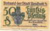 Neustadt (heute: PL-Prudnik) - Stadt - 1.8.1920 - 50 Pfennig 