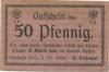 Neustadt (heute: PL-Prudnik) - Fränkel, Samuel, OHG, Leinenfabrik - 1.11.1919 - 50 Pfennig 